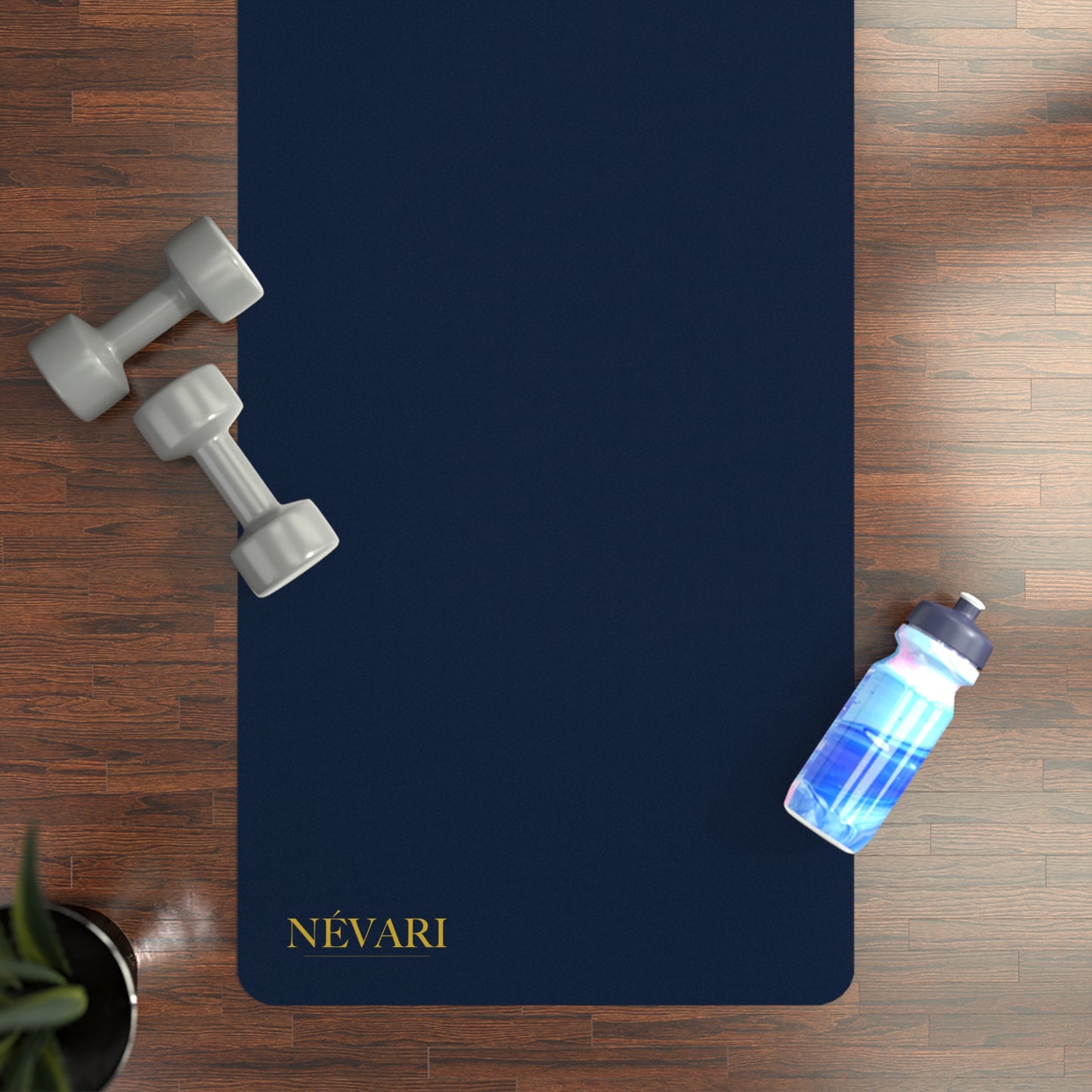 Nevari Rubber Yoga Mat - Renew the Atmosphere, Non-Slip Mat for Yoga, Pilates, Gym, Fitness, Home Workouts
