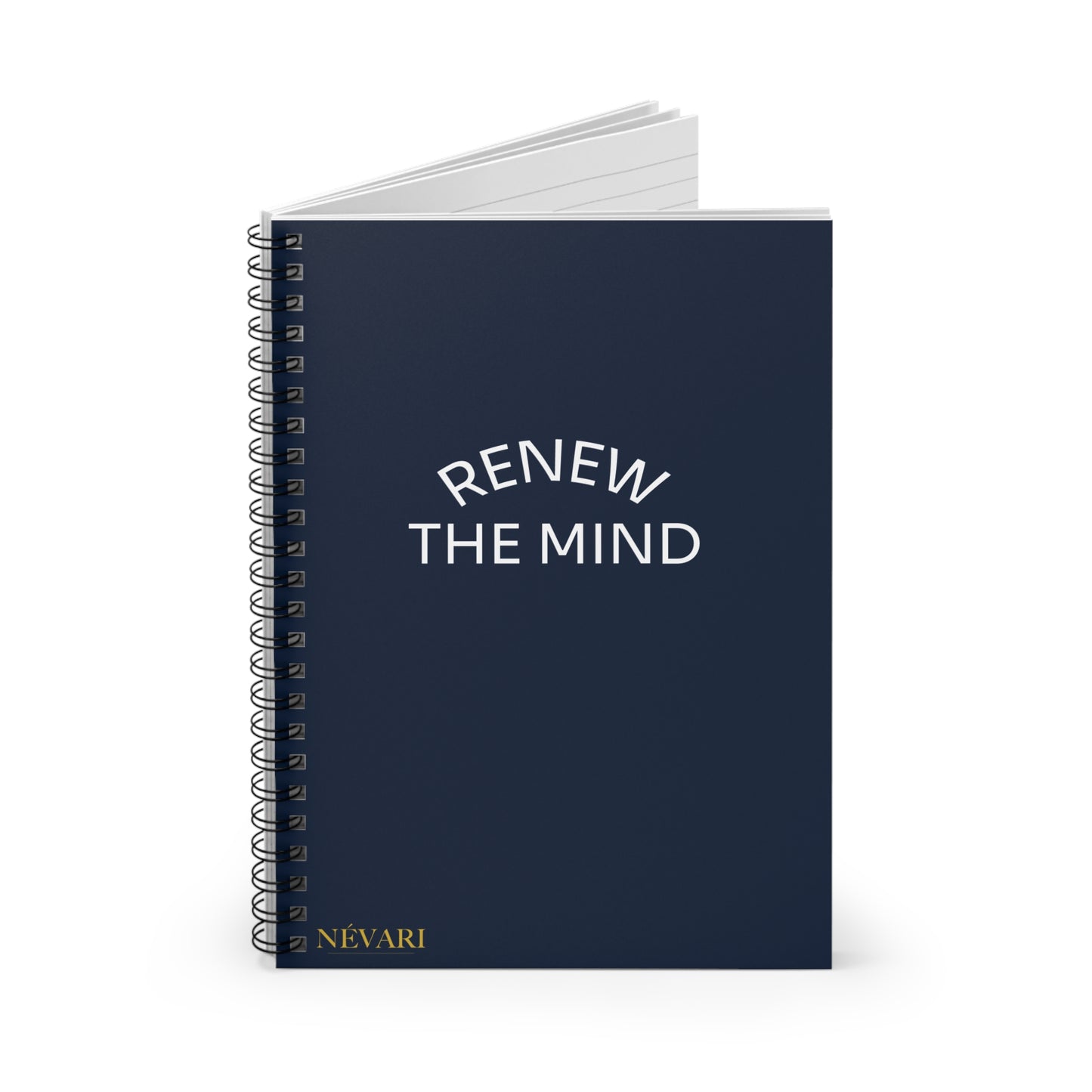 Inspirational Spiral Notebook - Renew the Mind, Motivational Journal, Thought Organizer, Student Diary, Self-Improvement Planner