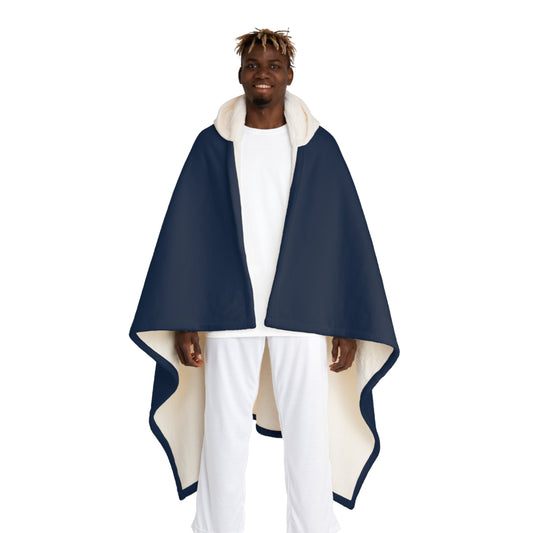 Cozy Hooded Sherpa Fleece Blanket
