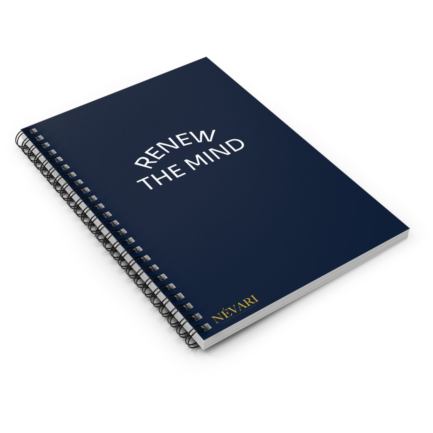 Inspirational Spiral Notebook - Renew the Mind, Motivational Journal, Thought Organizer, Student Diary, Self-Improvement Planner