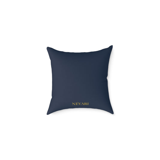 Navy Blue Canvas Pillow